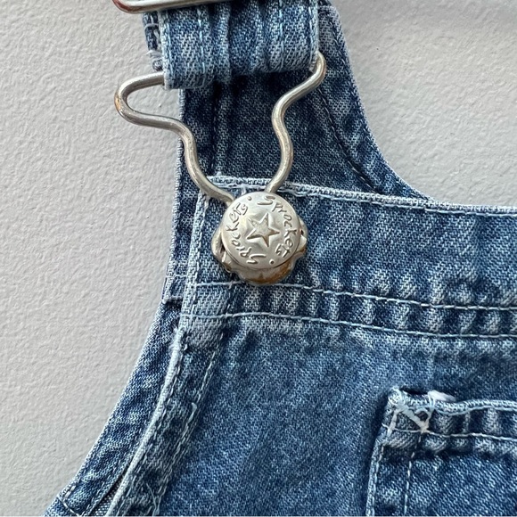 Vintage Sprockets Denim Bubble Ruffle Overall Size 3T - Picture 5 of 12